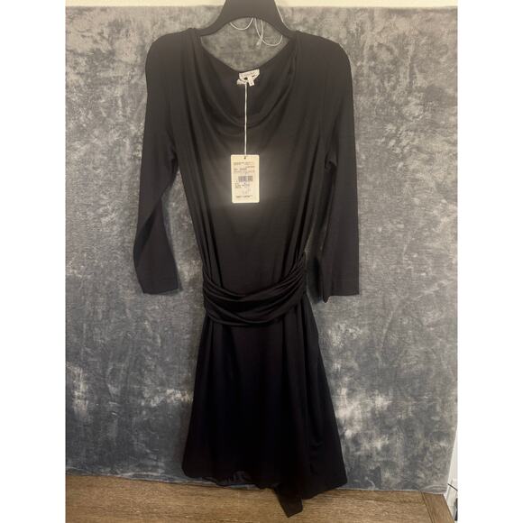 Max Mara Dresses & Skirts - NWT Max Mara Women’s Black Knitted Wrap Dress Size 12 w/ minor imperfection